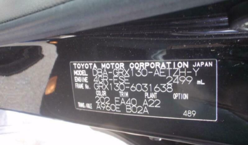 Toyota Mark X 250G 2010 full